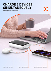 LDNIO PQ49 <span class=keywords><strong>Powerbank</strong></span> à grande capacité 20000mah, chargeur portable <span class=keywords><strong>PD</strong></span> <span class=keywords><strong>45W</strong></span>, chargeur à super capacité - Product Image 3