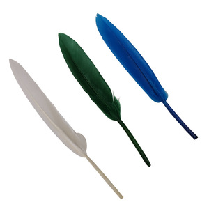 Plumes Naturelles, Plumes d'Oie Teintées, Grandes Plumes Rigides pour la Décoration Intérieure, Accessoires - Product Image 5