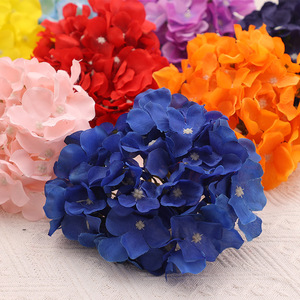 <b>Artificial</b> <b>Hydrangea</b> Flower Heads Silk High Simulation Wedding Decorations 10cm Reusable Home Props - Product Image 2