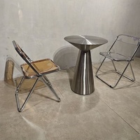 Table d'angle moderne minimaliste de petite taille, table ronde, table d'appoint de canapé