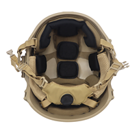 Casque tactique Wendy High Cut S-XL en PE et Aramide, options légères avec rails de fixation avant et panneaux auto-agrippants