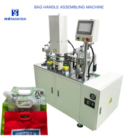 Machine d'assemblage de poignées de sacs en plastique semi-automatique électrique pour l'emballage alimentaire/boissons, équipement à économie d'énergie