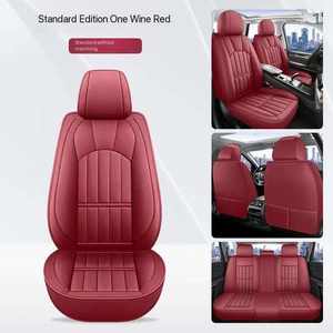 Soleway-Funda para <span class=keywords><strong>silla</strong></span> de <span class=keywords><strong>coche</strong></span>, Funda de cuero universal para <span class=keywords><strong>asiento</strong></span> de <span class=keywords><strong>coche</strong></span>, Envolvente completa, impermeable, duradera, para todas las estaciones - Product Image 2