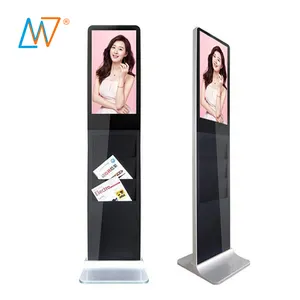 21 inch small lcd brochure holder display digital table standing ad player frame digital signage