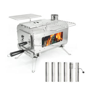 Estufa <span class=keywords><strong>de</strong></span> <span class=keywords><strong>Leña</strong></span> Portátil <span class=keywords><strong>de</strong></span> Alta Eficiencia con Tubos <span class=keywords><strong>de</strong></span> Chimenea <span class=keywords><strong>de</strong></span> Acero Inoxidable <span class=keywords><strong>para</strong></span> Tiendas <span class=keywords><strong>de</strong></span> Campaña, Refugios, Calefacción y Cocina al Aire Libre - Product Image 1