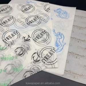 Custom Logo Printed Greaseproof <b>Tissue</b> <b>Paper</b> Food Grade Oil Proof Wrapping <b>Paper</b> Sheets for Restaurant Packaging Wholesale - Product Image 2