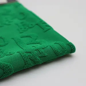 100% poly serviettes de plage velours design personnalisé imprimé réactif grande sur taille jacquard logo serviette de plage