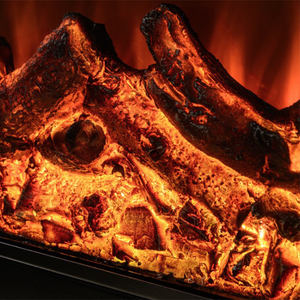 Calentador de placa de acero laminado en frío grueso, efecto de llama 3D, chimeneas eléctricas de mármol cristalino - Product Image 3