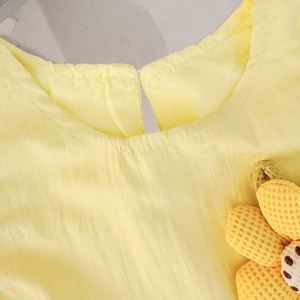 Vestido de Tul sin Mangas con Volantes, Suave y Transpirable, para Niñas, para Fiestas de Verano, Uso Diario Informal - Product Image 3