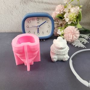 Moldes de fundición de resina hechos a mano para adornos decorativos DIY estilo Ins herramientas de escritorio de silicona hámster W0690 - Product Image 1