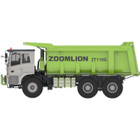 Camion à benne basculante minier tout-terrain ZOOMLION ZT115G de 80 tonnes, matériel de terrassement à vendre pour les opérations minières