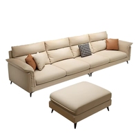 Stoff-Schlafsofa für Wohnzimmer Lounge Dreisitzer-Möbel Modernes Set