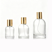 Flacons de parfum en verre dépoli mat de qualité supérieure, vides, 30ml/50ml/100ml, personnalisables de luxe avec bouchon et boîte pour OEM/ODM