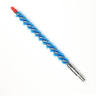 Brosse industrielle de polissage et de meulage en tube, à poils en nylon, manche en acier, diamètre 16 mm, pour le débavurage de métaux DIY, OEM