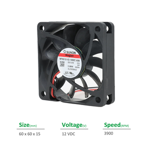 Sunon MF60151V2-1000C-A99อินเวอร์เตอร์ตู้ไฟฟ้ารองรับ22.8CFM ไฟฟ้า, 68mA 12VDC ขนาด60x60x15มม. มีกำลังไฟ0.88วัตต์3900รอบต่อนาที - Product Image 2