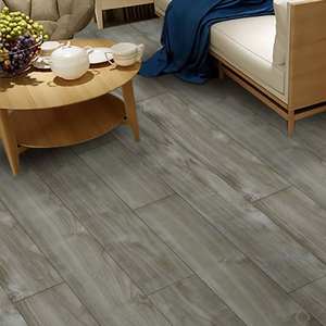 Suelo SPC Impermeable de Núcleo Rígido, Compuesto de Piedra y Plástico, Diseño Moderno Liso, Resistente al Desgaste, con Diseño Gráfico - Product Image 4