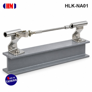 Kit de Anclaje Horizontal para Línea de Vida - HM HLK-NA01, Soporte de Acero Inoxidable, Tensor, Cable de Acero Inoxidable 316 de 5/16, ANSI Z359.6 - Product Image 4