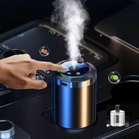 Diffuseur d'arômes pour voiture, parfum de luxe, rafraîchisseur d'air, modèle rechargeable en aluminium, diffuseur intelligent à brume fraîche