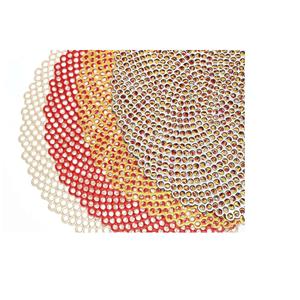 Hiện đại Vòng Vàng <span class=keywords><strong>PVC</strong></span> ăn Mat dệt lá hình bảng Mat thích hợp cho nhà bếp đám cưới và sử dụng thương mại của thực phẩm phục vụ - Product Image 6