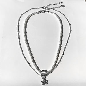 KPOP V <span class=keywords><strong>Taehyung</strong></span> 2022 DALMAJUNG World Tour collane di fiori di perle alla moda Necj catene accessori per gioielli coppia fan regalo di compleanno - Product Image 5