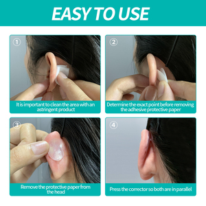 YuMeBeauty Nuevo <span class=keywords><strong>Corrector</strong></span> <span class=keywords><strong>de</strong></span> Orejas Adhesivo <span class=keywords><strong>de</strong></span> Silicona para Adultos, Moderno, Indoloro y Duradero - Product Image 2