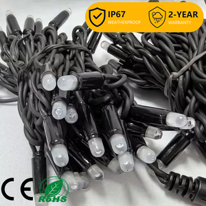 ไฟ LED RGB หลากสี ความยาว 10 เมตร 100 ดวง สาย PVC ยืดหดได้ IP44 ปรับความสว่างได้ พร้อมรีโมทคอนโทรล สำหรับงานปาร์ตี้ เทศกาล คริสต์มาส และตกแต่งสวน - Product Image 1