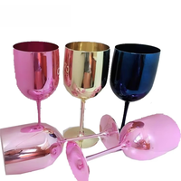 Verres à vin en plastique incassable avec logo personnalisé
