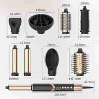 Styler capillaire 8 en 1, 110000 tr/min, BLDC, pliable, sèche-cheveux haute vitesse, brosse auto-bouclante avec 8 accessoires
