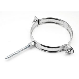 Collarín de tubería redonda galvanizada de 125 mm, conductos y accesorios - Product Image 1