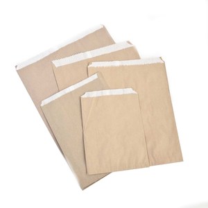 Lined Paper Bags for Food Retail and Product Packaging Inner Lined Paper Bags for Bakery <b>Flour</b> Sugar Snacks Coffee Grocery - Product Image 1
