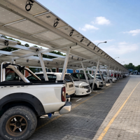 Système de montage solaire modulaire facile à assembler pour abri de voiture solaire, étanche et anticorrosion, pour le stationnement résidentiel et commercial des voitures