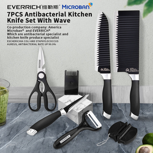 Konoll ชุดมีดกล่องมีดสีดำ,มีดพร้อมรหัสสีไม่ติดและใบมีดคมพิเศษ <span class=keywords><strong>EVERRICH</strong></span> - Product Image 3