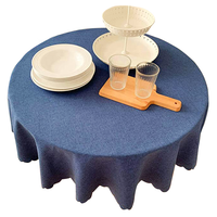 280gsm Bonne Qualité Polyester Lin Nappe Nappe de Couverture