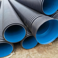 Tuyau de drainage en soufflet en PEHD double couche DN110-DN800, raccord à fusion à douille de 6 pouces, durée de vie de 60 ans, marque JINYE, certifié CE