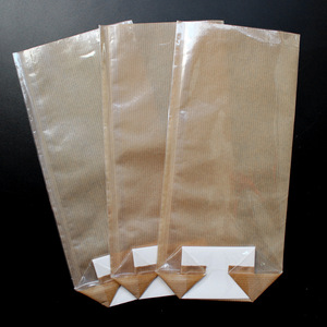 Bolsas inferiores de bloque de refuerzo Opp, bolsas de embalaje de dulces de Violonchelo de fondo redondo, bolsas de celofán transparentes personalizadas - Product Image 4