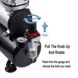 피스톤 유형 에어브러시 회화를 위한 작은 소형 전기 공기 압축기 펌프 - Product Image 4