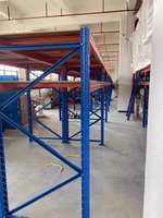 Système d'étagères de stockage industriel à 4 niveaux, capacité de 1000 kg, unités empilables, rayonnage métallique, rayonnage en acier pour entrepôt, rayonnage à palettes