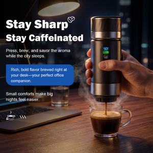 เครื่องชงกาแฟเอสเพรสโซแบบพกพา 3-in-1 ดีไซน์ใหม่ แรงดัน 20 บาร์ ใช้ได้กับกาแฟบดและแคปซูล เหมาะสำหรับการเดินทาง แคมป์ปิ้ง และใช้ในรถยนต์ - Product Image 5