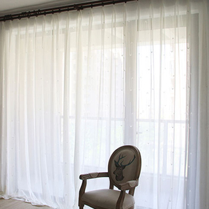 <span class=keywords><strong>Tissu</strong></span> de <span class=keywords><strong>rideau</strong></span> de brocart de textile à la maison brodé par voilage - Product Image 5