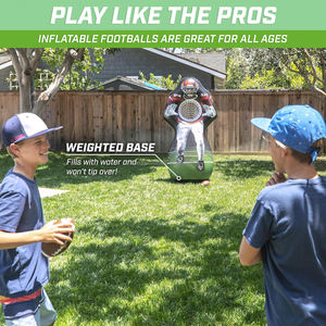 Inflable PVC Hombre Fútbol Desafío Receptor Touchdown Toss Juego Objetivo - Product Image 2