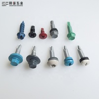 Vis autoperceuses/autotaraudeuses pour toiture en acier galvanisé haute durabilité, peinture fluorocarbone personnalisée, pour extérieur