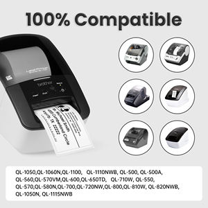 50x Rollo de Etiquetas de Papel Térmico Continuo Compatible con Brother DK-22225, 38 mm x 30,48 m - Product Image 6