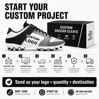 Chaussures de football personnalisées OEM, marque privée, chaussures de football FG pour hommes, logo personnalisé, fabricant pour terrain ferme