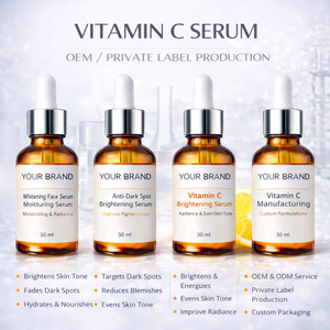 Suero Iluminador con Vitamina C, Antioxidante para el Cuidado Facial, Luminosidad y Tono de Piel Uniforme, Fabricante de Sueros Cosméticos de Marca Privada OEM ODM - Product Image 3