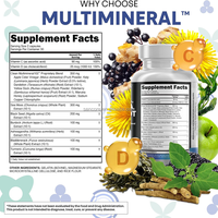 Complément Alimentaire Herbal de Haute Qualité : Mélange de Mousse de Mer Irlandaise, Huile de Nigelle, Ashwagandha et Racine de Bardane en Capsules