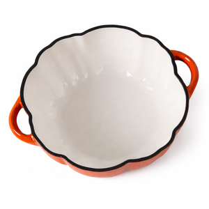Casserole en fonte émaillée de haute qualité pour soupes et ragoûts, poêle antiadhésive, cocotte pour citrouille, batterie de cuisine, cuisinière à induction, cuisine - Product Image 3