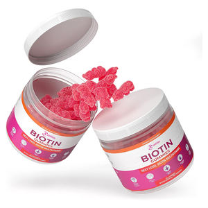 Vente d'usine Biotine Soutien du système immunitaire Gummies végétaliens Cheveux brillants Gummies à la biotine Complément de biotine Peau éclatante Gummies vitaminiques - Product Image 3