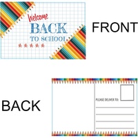 Cartes postales personnalisées de bienvenue pour la rentrée scolaire, cartes postales pour enseignants, cartes postales pour élèves, cartes postales de motivation pour la rentrée scolaire