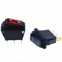 Interrupteur à bascule LED KCD3 3 broches 2 positions ON-OFF, interrupteur à bascule 12V 20A pour bateau, modification automobile, contrôle de l'alimentation