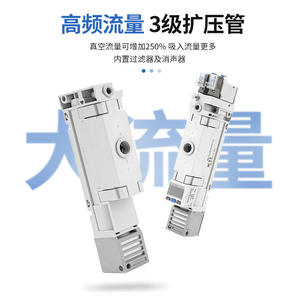 Generador de Vacío Industrial de Alto Flujo con Fuente de Alimentación Manual y Alta Succión Multietapa ZL112A-DNL/DPL/DAL/DBL - Product Image 5